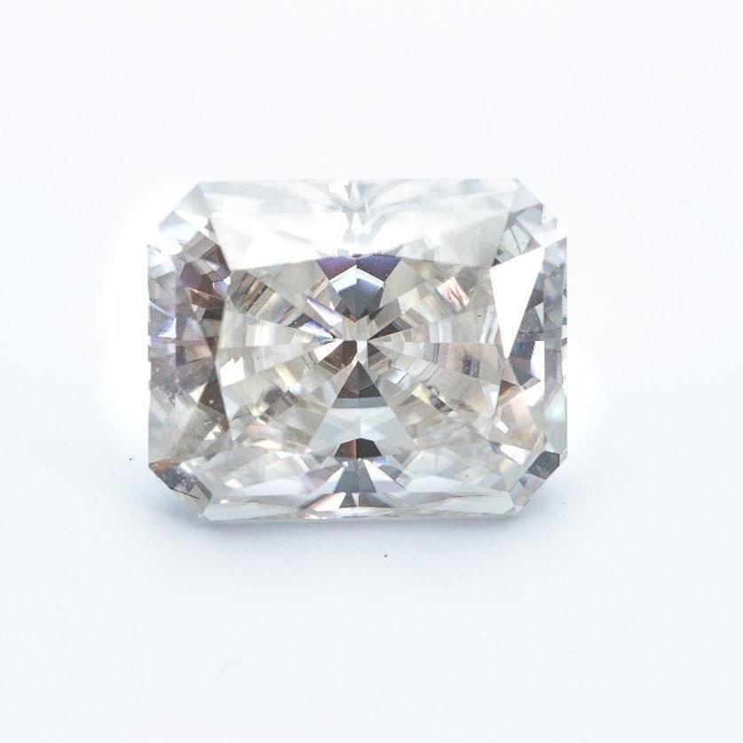 4.55 Carat (10.5x8.5mm) Crushed Ice Radiant Cut Moissanite Loose Stone For Engagement Ring (DE-Color) - IN STOCK!